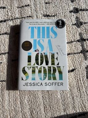 This Is a Love Story by Jessica Soffer - White Cover with Blue & Green Lettering